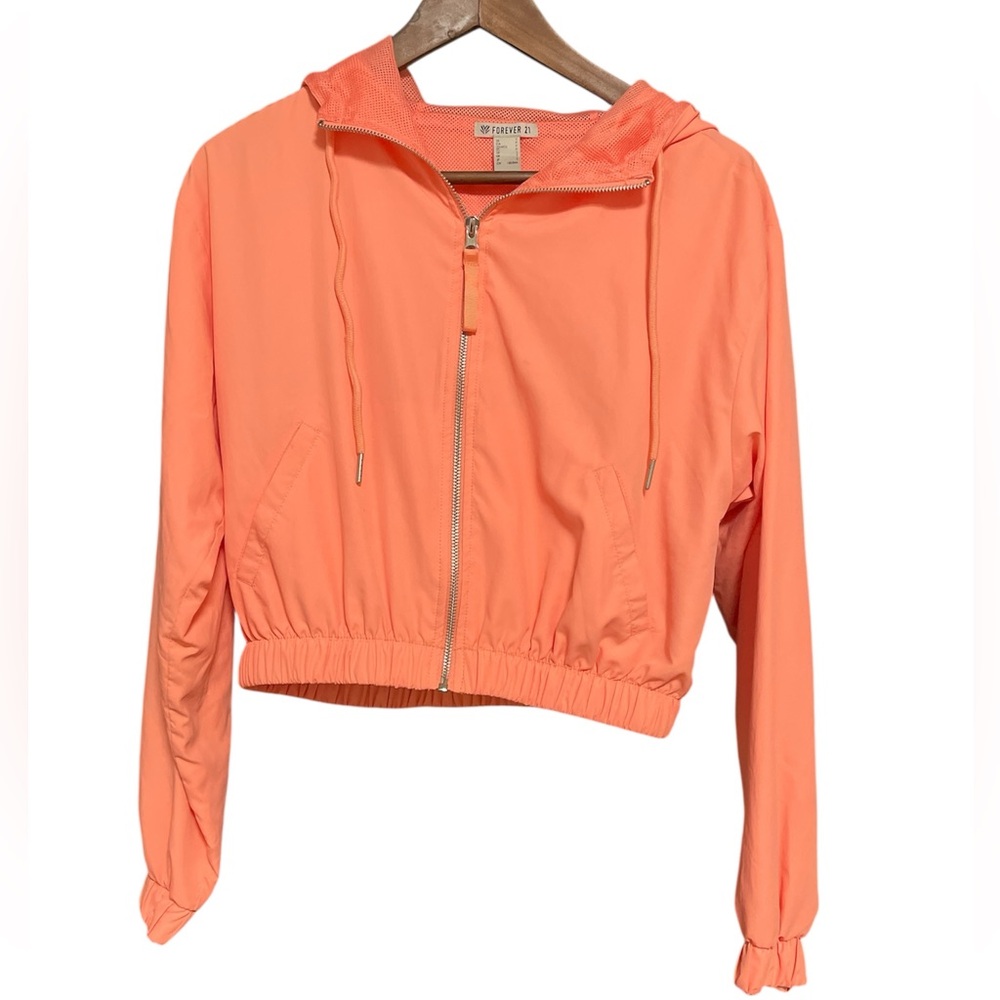 Forever 21 Coral Bomber Jacket